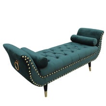 Nizar Velvet Ottoman Bench